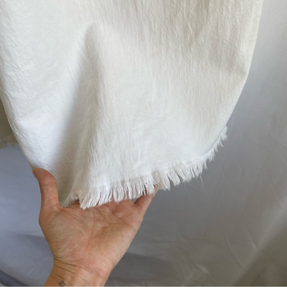 Rachel Comey Wide Leg Raw Hem White Denim Size 2 - Picture 6 of 12